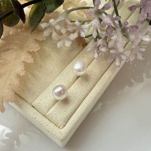 白亮小饅頭單支耳釘efc150w 