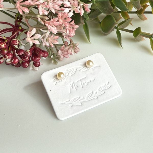 白雪圓珠耳釘 珍珠耳釘,pearl Earrings