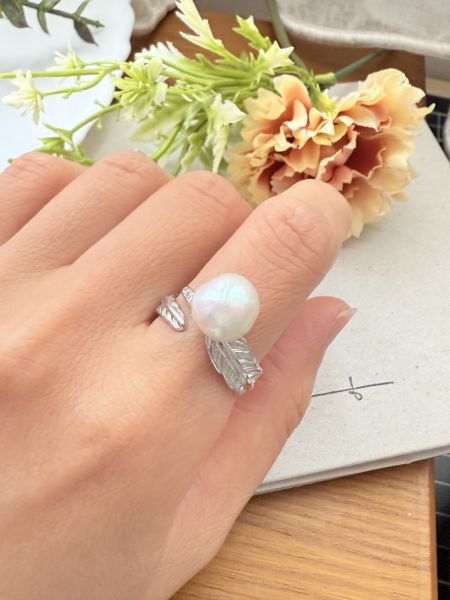 淡水珍珠戒指-個性款#rpe0923 