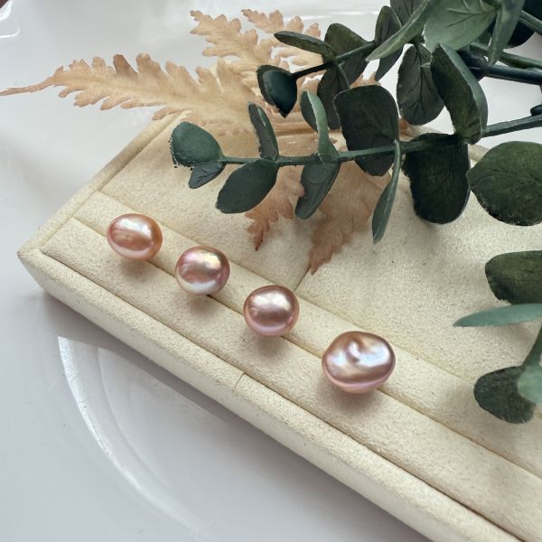 小石頭珍珠單支耳釘efc130 