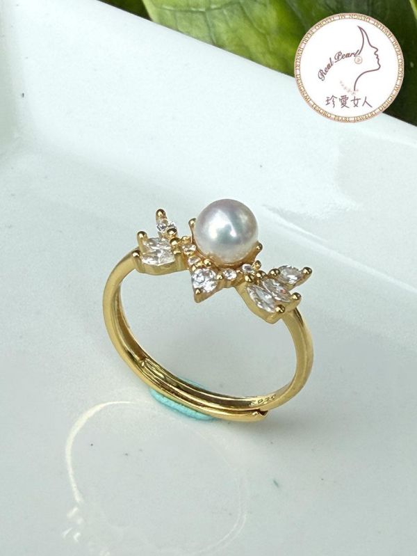 日式輕珠寶設計款戒指#rfp9004 輕珠寶戒指,珍珠戒指,淡水珍珠戒指