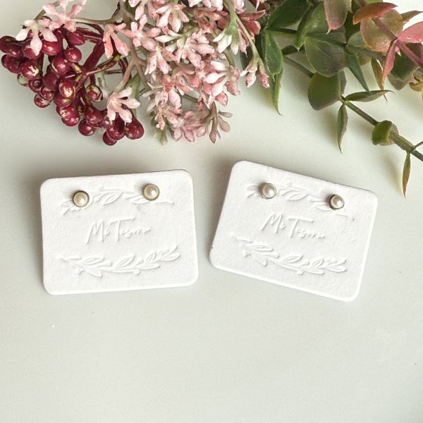 手作白系3mm珍珠耳釘 珍珠耳釘, pearl Earrings