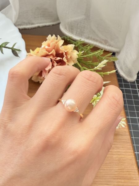 淡水珍珠戒指-日系款#PFL0975 