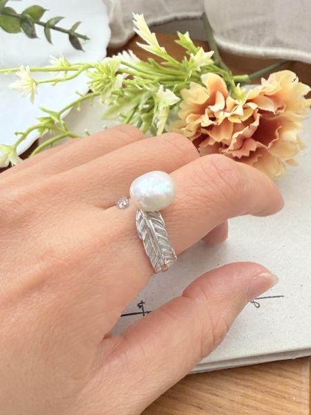 淡水珍珠戒指-個性款#rpe0923 