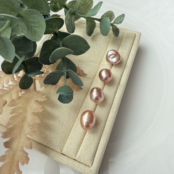 小石頭珍珠單支耳釘efc130 