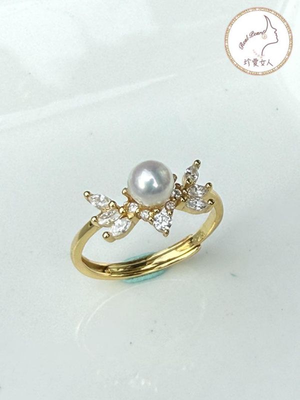 日式輕珠寶設計款戒指#rfp9004 輕珠寶戒指,珍珠戒指,淡水珍珠戒指