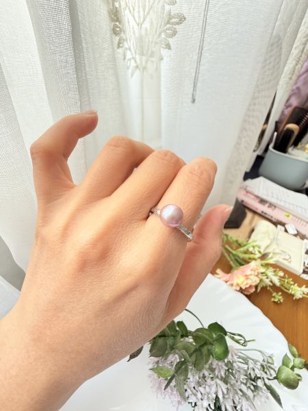 淡水珍珠戒指-簡約款#PFL1265 