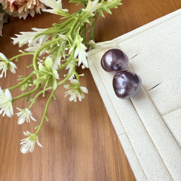 淡水珍珠-金屬濃紫#e0805 