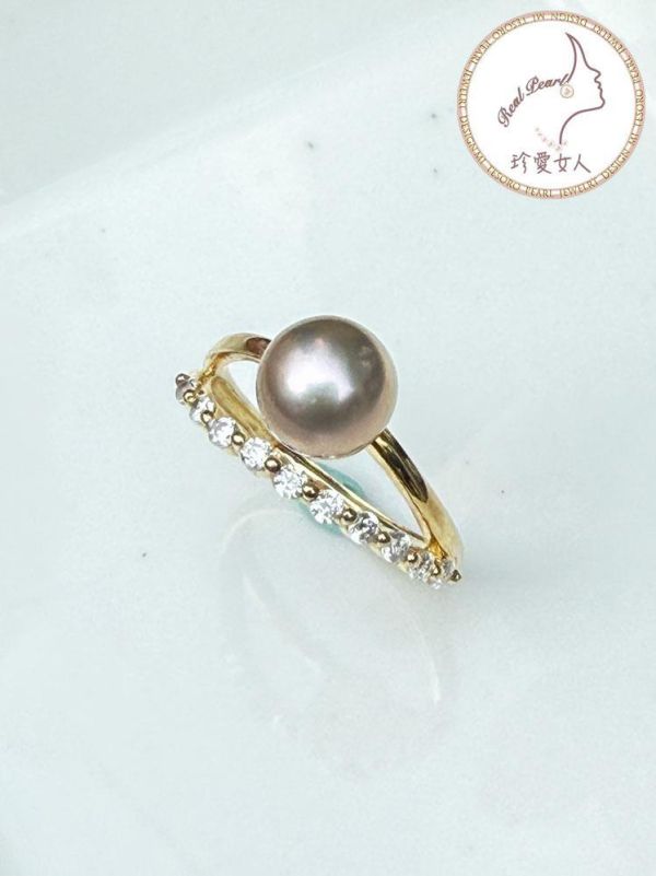 日式輕珠寶設計款戒指#rfp0019 輕珠寶戒指,珍珠戒指,淡水珍珠戒指