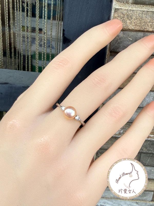 日常小精緻款戒指#rfp0818 輕珠寶戒指,珍珠戒指,淡水珍珠戒指
