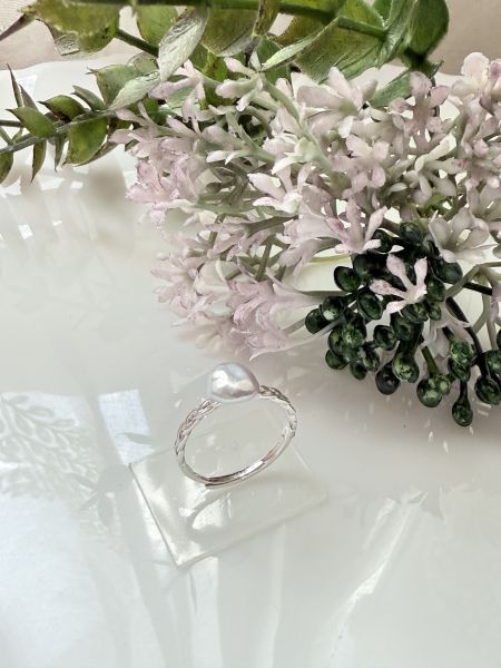 淡水珍珠戒指-簡約款#rpe0916 