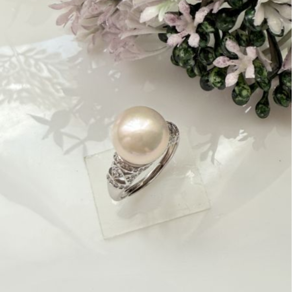淡水珍珠戒指-古典華麗款#rfp1734 