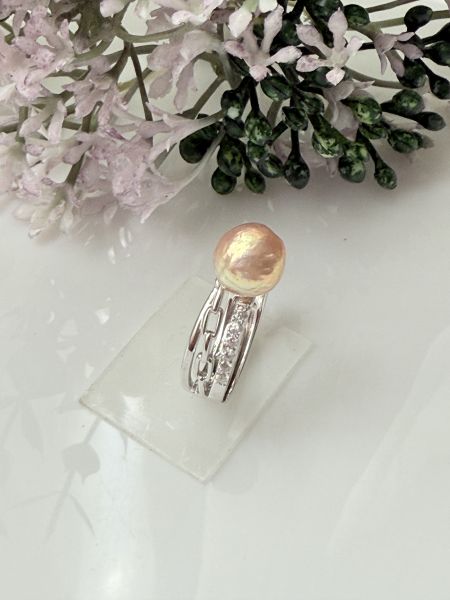 淡水珍珠戒指-個性款#rpe0921 