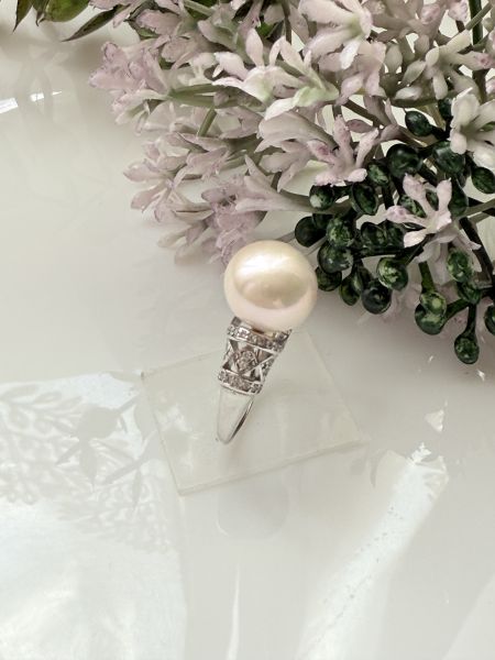 淡水珍珠戒指-古典華麗款#rfp1734 