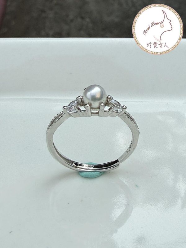 日式輕珠寶設計款戒指#rfp0827 輕珠寶戒指,珍珠戒指,淡水珍珠戒指