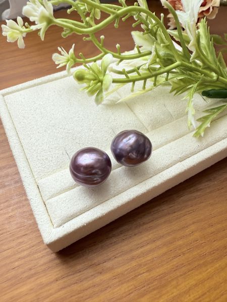 淡水珍珠-金屬濃紫#e0805 