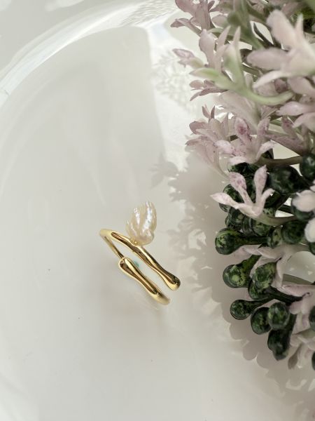 淡水珍珠戒指-簡約款#rfp0324 