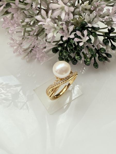 淡水珍珠戒指-華麗蕾絲款#rfp1737 