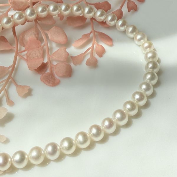 U24經典珍珠項鍊7-8mm 