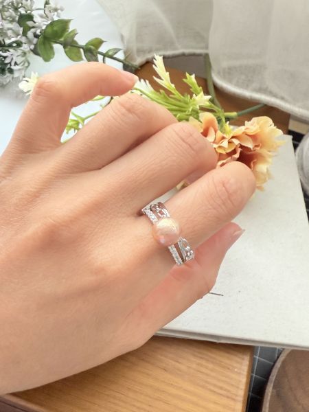 淡水珍珠戒指-個性款#rpe0921 