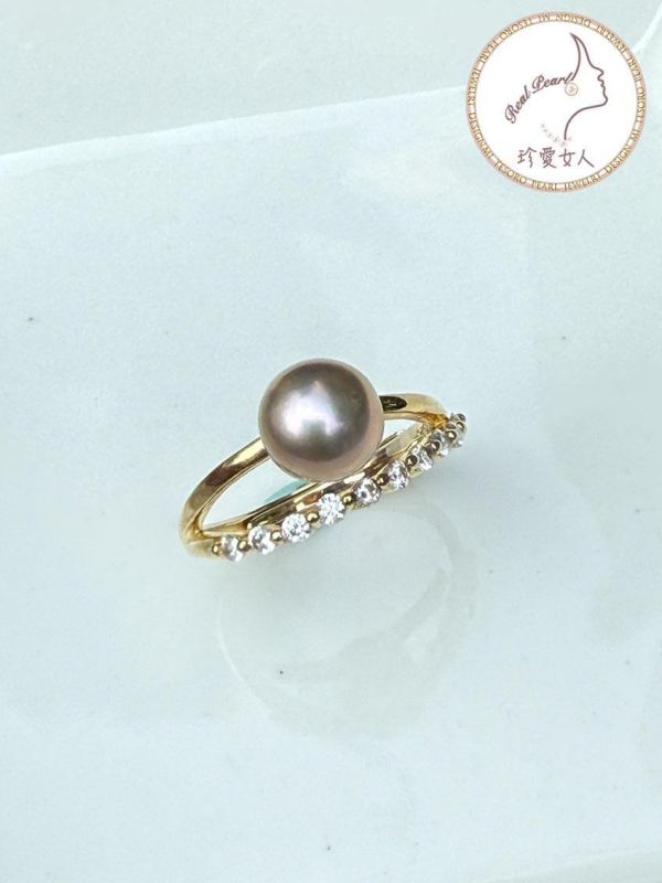 日式輕珠寶設計款戒指#rfp0019 輕珠寶戒指,珍珠戒指,淡水珍珠戒指