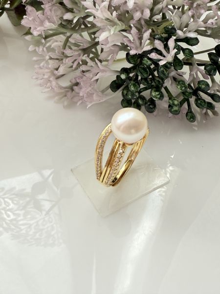 淡水珍珠戒指-華麗蕾絲款#rfp1737 