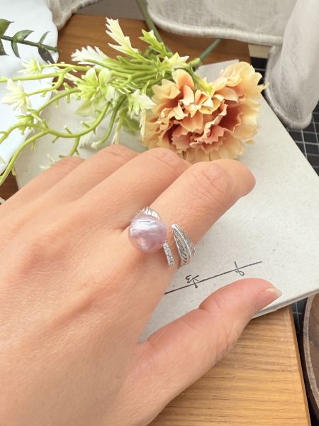 淡水珍珠戒指-個性款#rpe0924 