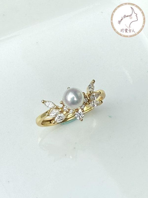 日式輕珠寶設計款戒指#rfp9004 輕珠寶戒指,珍珠戒指,淡水珍珠戒指