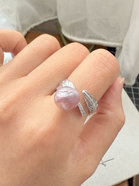 淡水珍珠戒指-個性款#rpe0924 