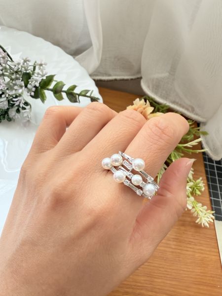 淡水AK珍珠戒指-多珠款#rfp0502 