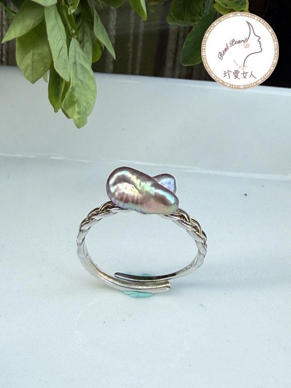 Iris幻彩珍珠戒淡水珍珠戒指#rfp0812 輕珠寶戒指,珍珠戒指,淡水珍珠戒指