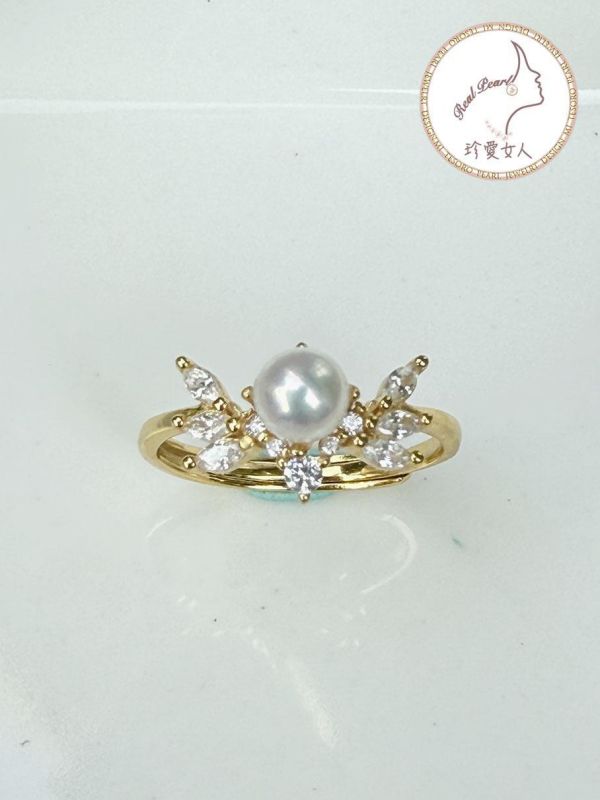 日式輕珠寶設計款戒指#rfp9004 輕珠寶戒指,珍珠戒指,淡水珍珠戒指