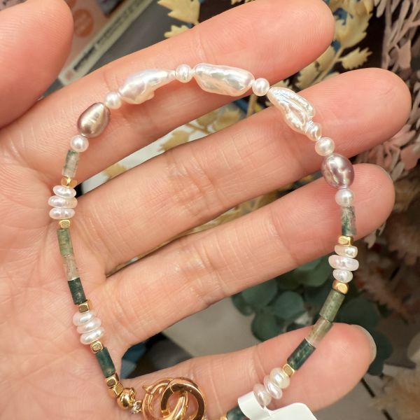 16手圍-稀少品珍珠手鍊02283 