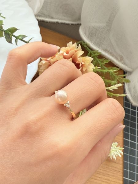 淡水珍珠戒指-日系款#PFL0975 