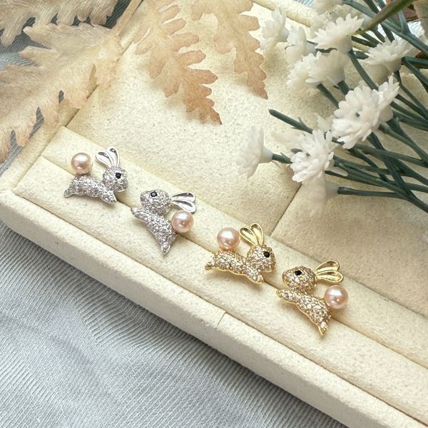 小兔子耳釘efws263 