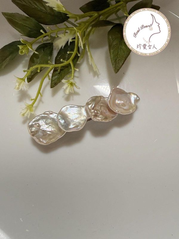 花瓣珍珠彈簧夾HR0008 髮夾/彈簧夾