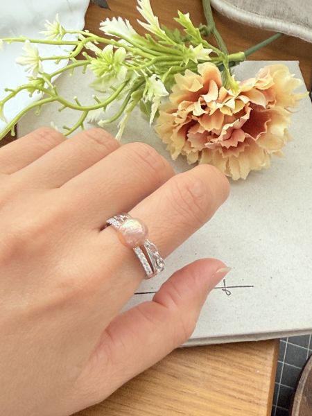 淡水珍珠戒指-個性款#rpe0921 