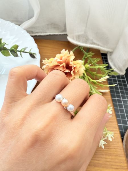 淡水珍珠戒指-簡約款#rfp0701 