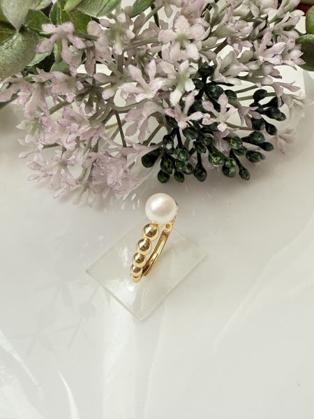 日本Akoya珍珠戒指-簡約款#sfp1715 