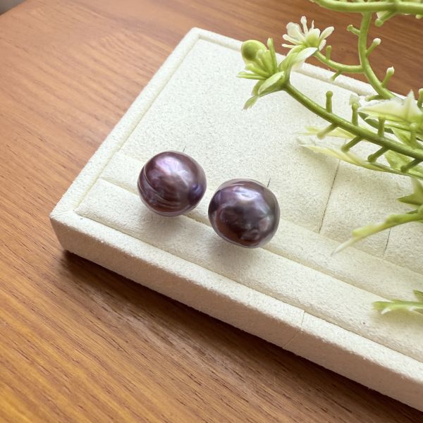 淡水珍珠-金屬濃紫#e0805 