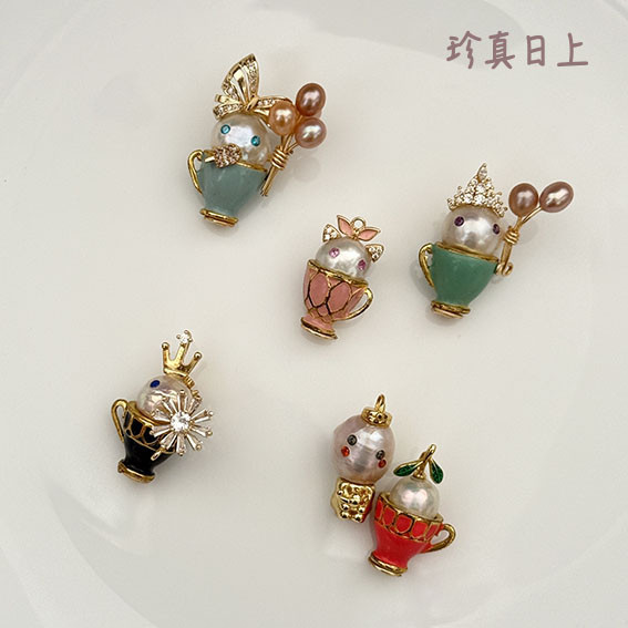 小精靈墜子系列 珍珠墜子, pearl pendant
