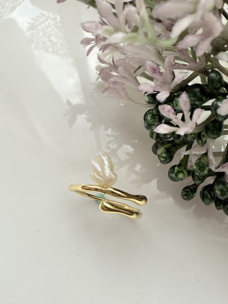 淡水珍珠戒指-簡約款#rfp0324 