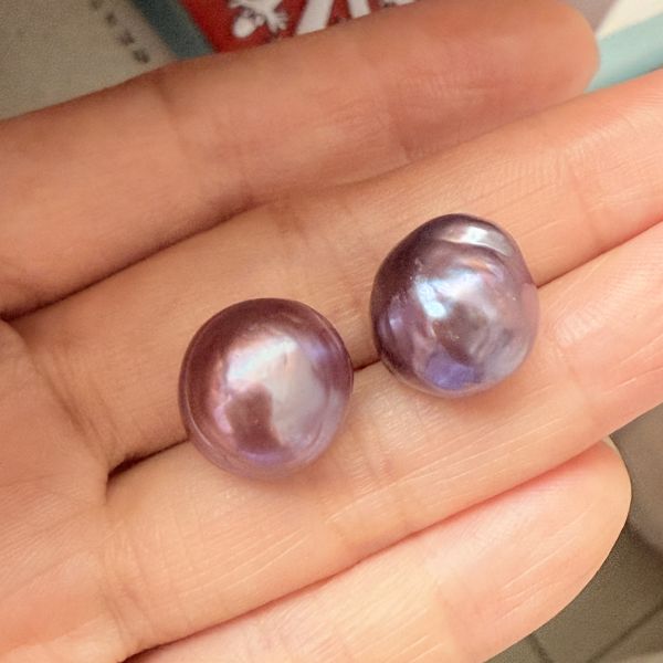 淡水珍珠-金屬濃紫#e0805 