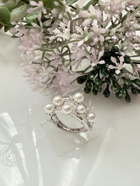 淡水AK珍珠戒指-多珠款#rfp0502 