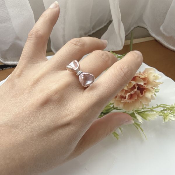 淡水珍珠戒指-啾啾款#rfp0320 