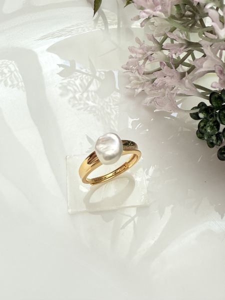 淡水珍珠戒指-個性款#rpe0912 