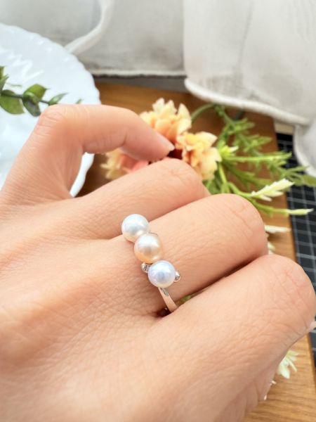淡水珍珠戒指-簡約款#rfp0701 