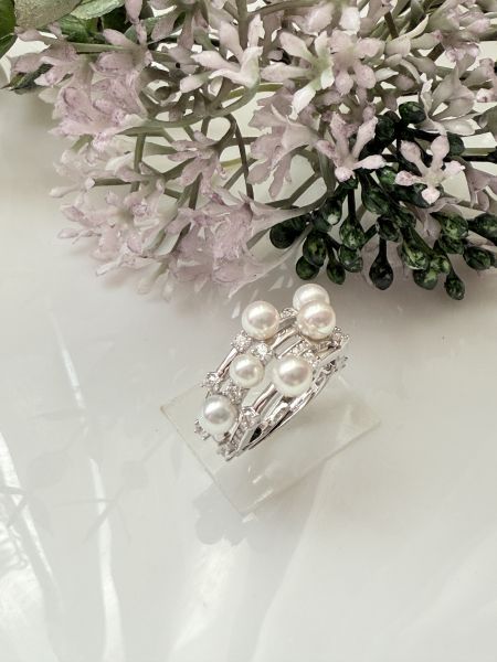 淡水AK珍珠戒指-多珠款#rfp0502 