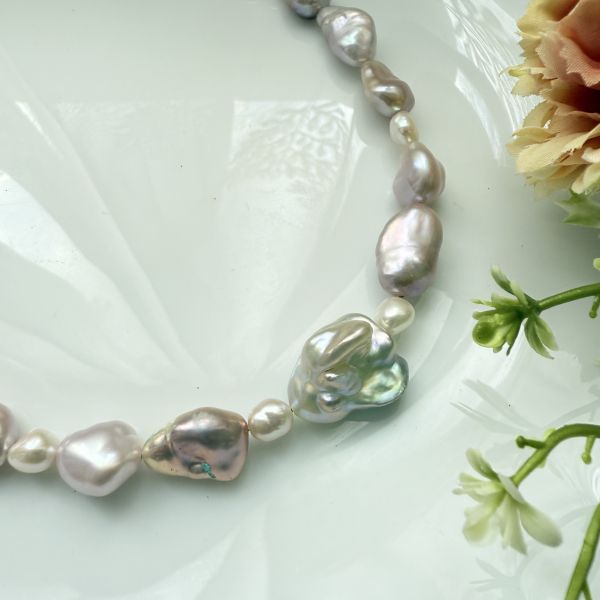 設計款珍珠項鍊46公分#C19-0620-1 