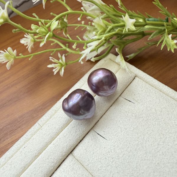 淡水珍珠-金屬濃紫#e0805 